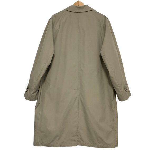 Vintage London Fog Single Breasted Trench Coat in Tan | Size 44R - Picture 6 of 14